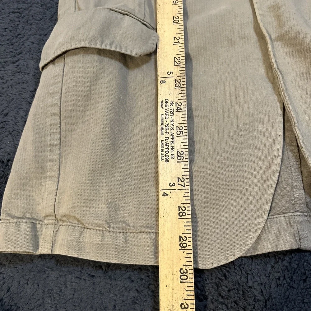 Banana Republic Blazer Men's 40R Tan Linen cotton blend single breasted 2007